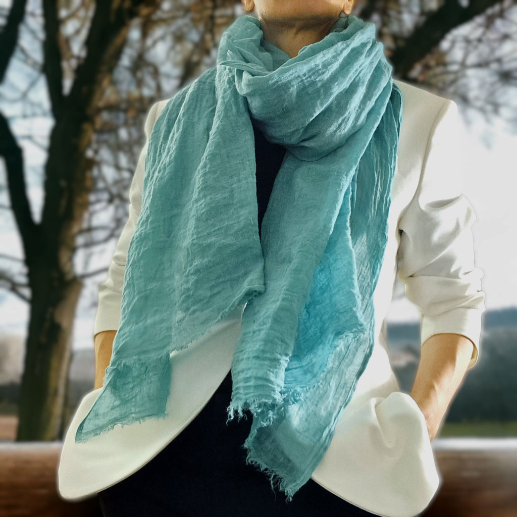 Unisex linen scarf for you/ Linen scarf to match your mood/ Linen scarf gift for him/ Gift for her